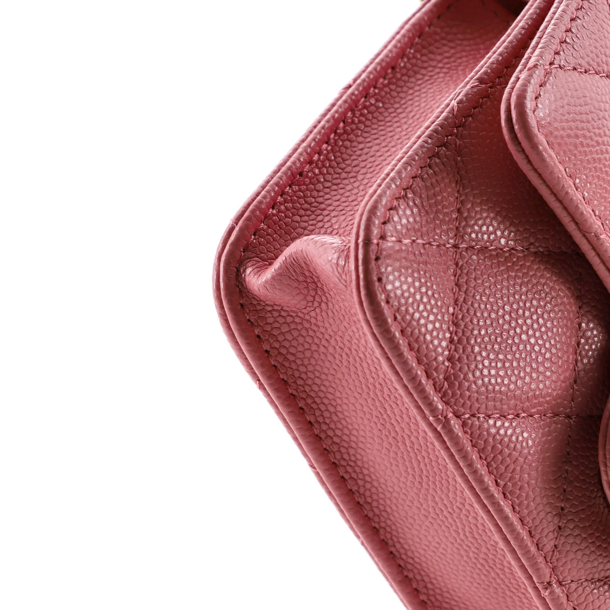 Classic Flap Clutch with Chain Quilted Caviar Small - Deep Luxury