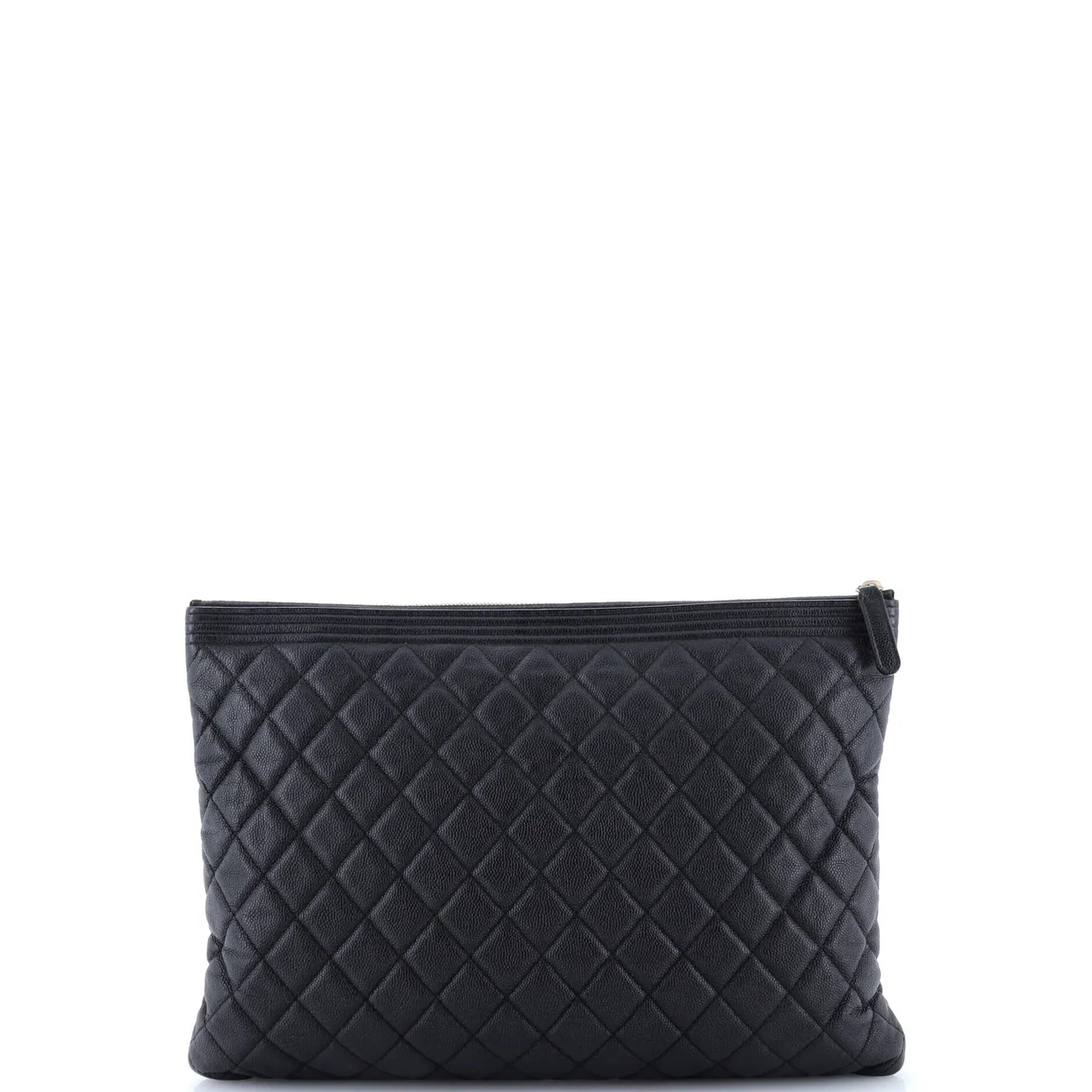 Boy O Case Clutch Quilted Caviar Large - Deep Luxury