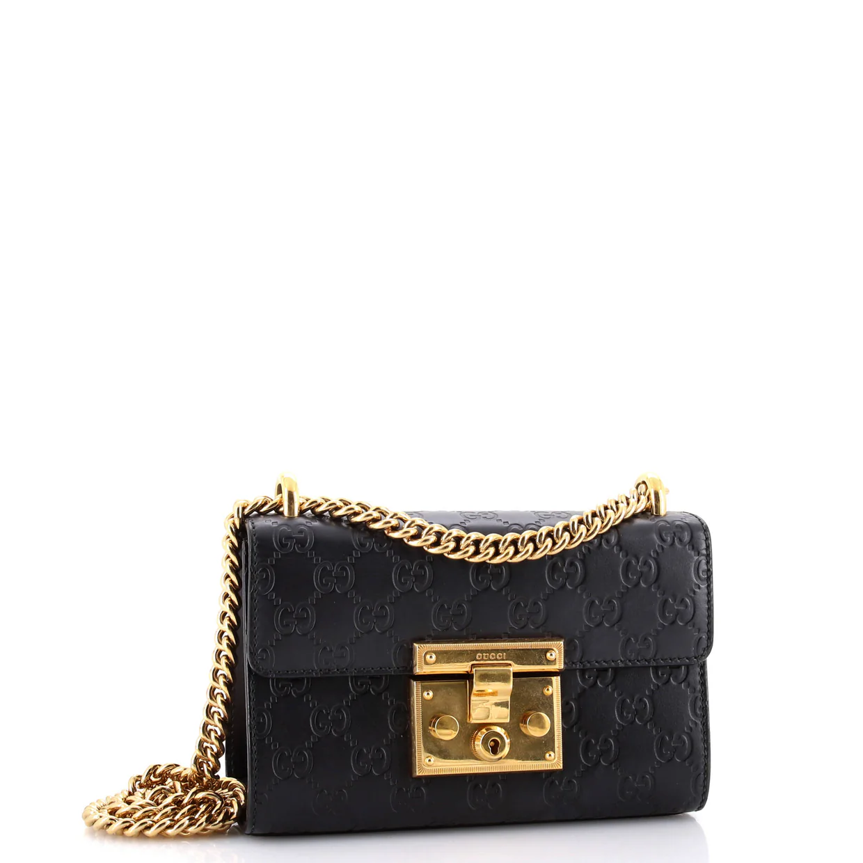 Padlock Shoulder Bag Guccissima Leather Small - Deep Luxury