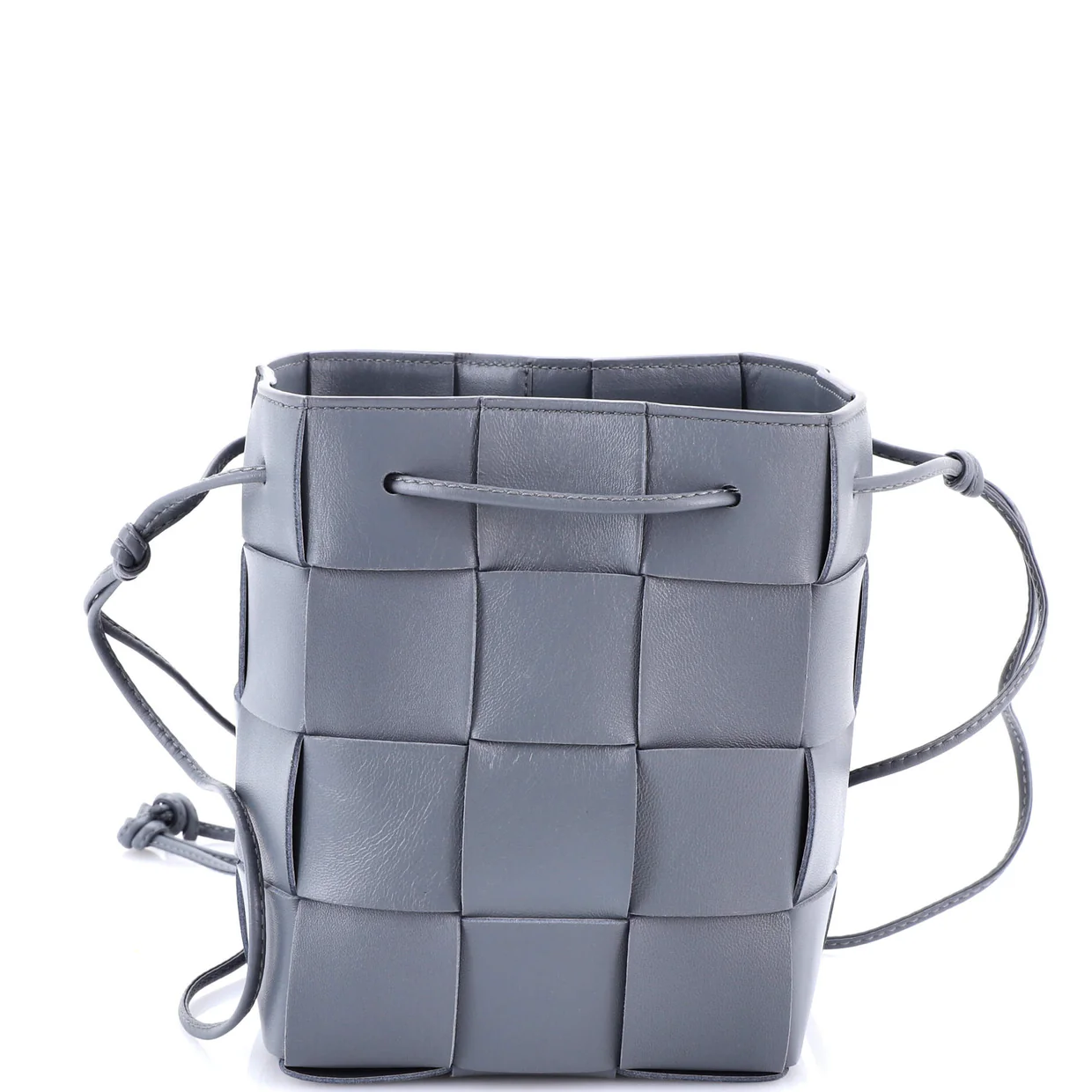 Cassette Bucket Bag Maxi Intrecciato Leather Small - Deep Luxury