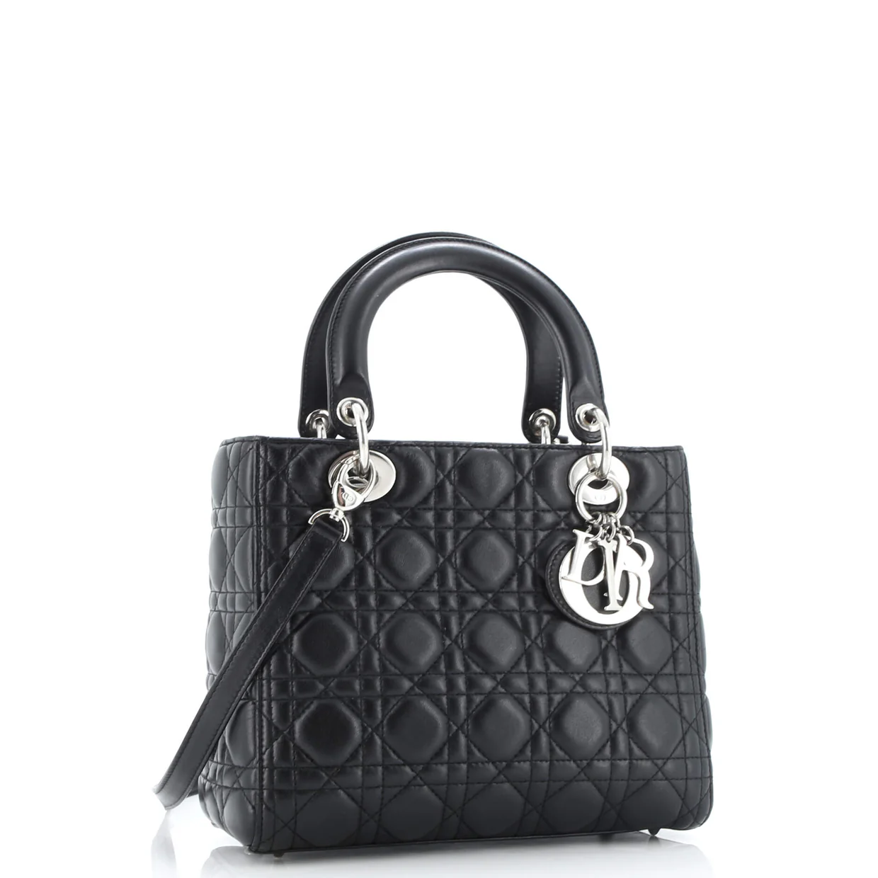 Lady Dior Bag Cannage Quilt Lambskin Medium - Deep Luxury
