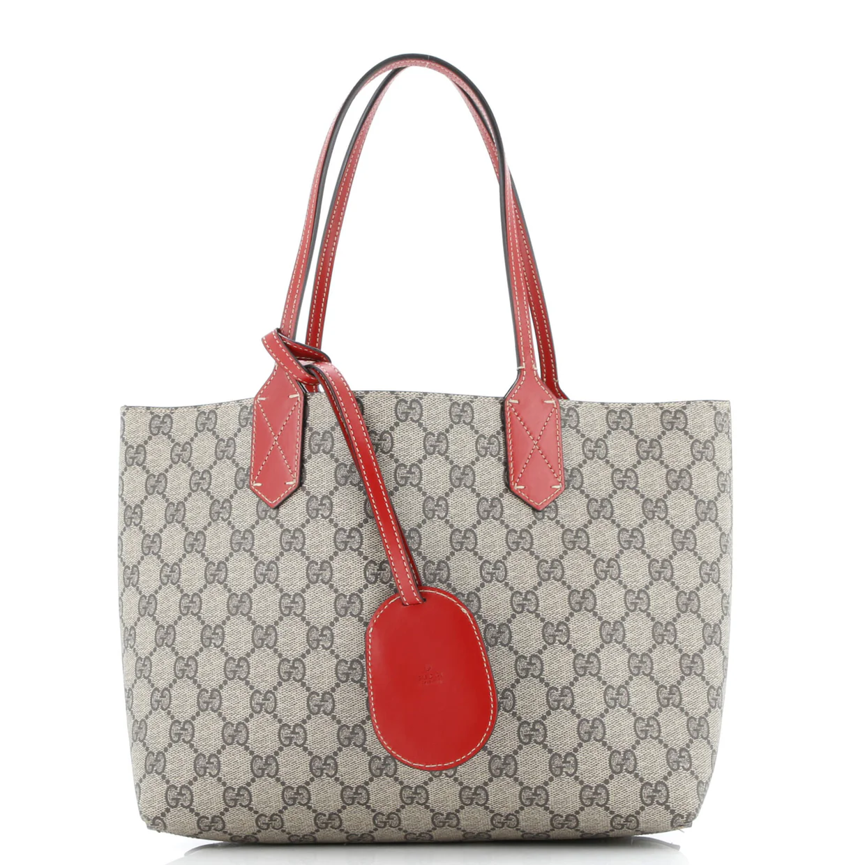 Reversible Tote GG Print Leather Small - Deep Luxury