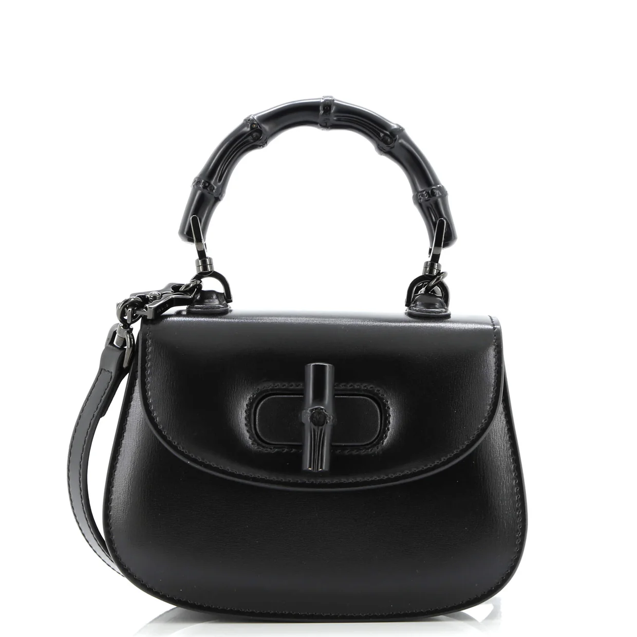 Bamboo 1947 Top Handle Bag Leather Mini - Deep Luxury