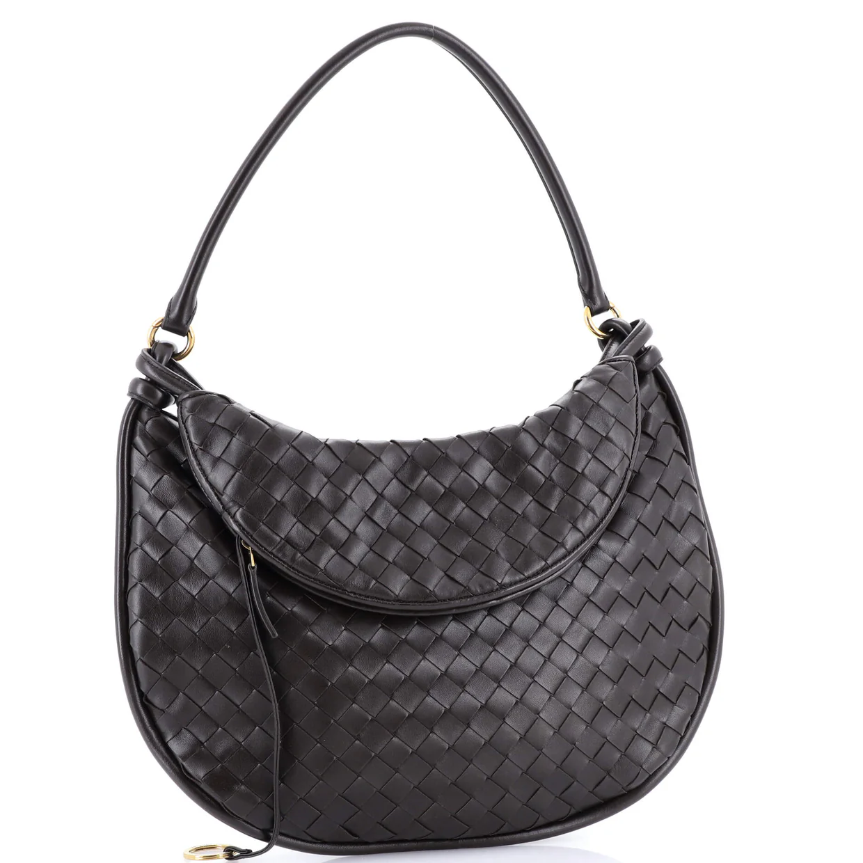 Gemelli Shoulder Bag Intrecciato Leather Medium - Deep Luxury