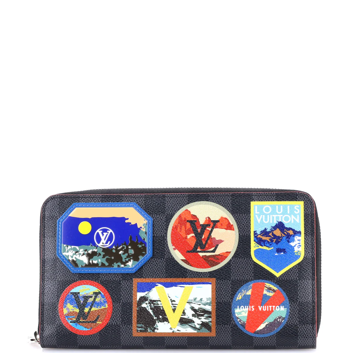 Zippy Organizer Alps Patches Damier Graphite - Deep Luxury