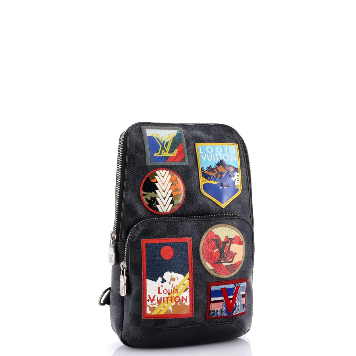 Avenue Sling Bag Alps Patches Damier Graphite - Deep Luxury