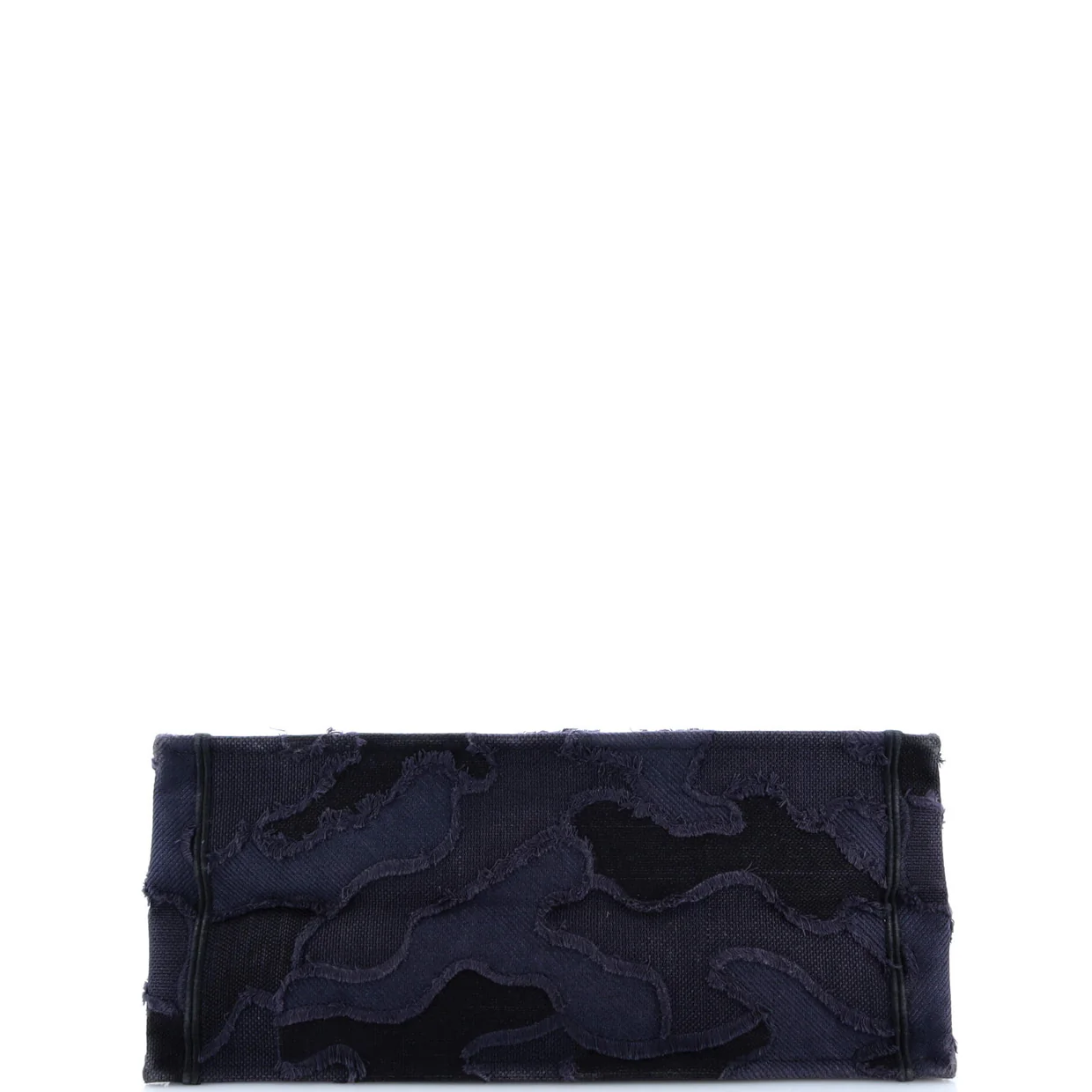 Book Tote Camouflage Embroidered Canvas Large - Deep Luxury