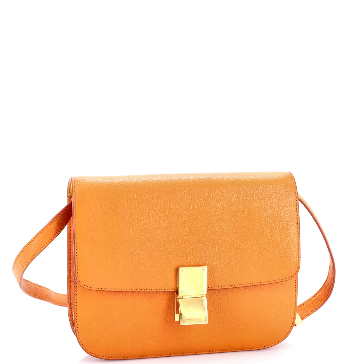 Classic Box Bag Grainy Leather Medium - Deep Luxury