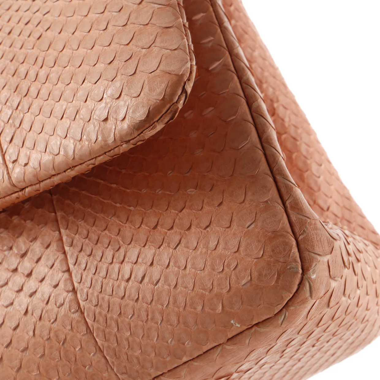 Classic Double Flap Bag Python Jumbo - Deep Luxury