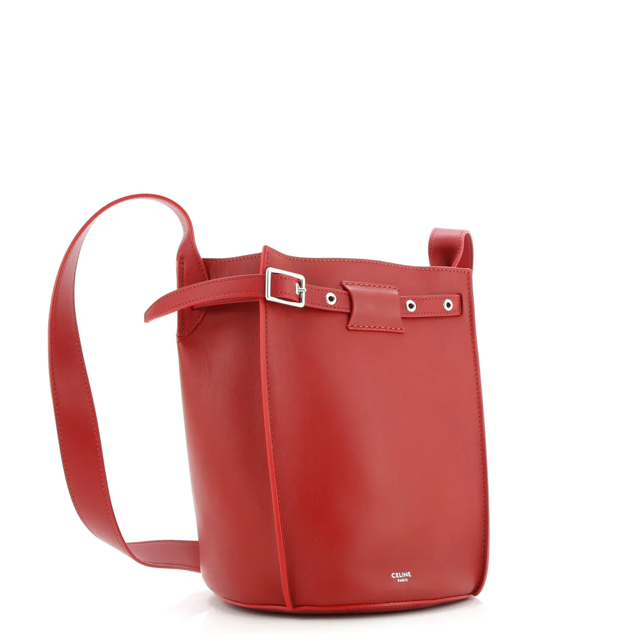 Long Strap Big Bag Bucket Leather - Deep Luxury