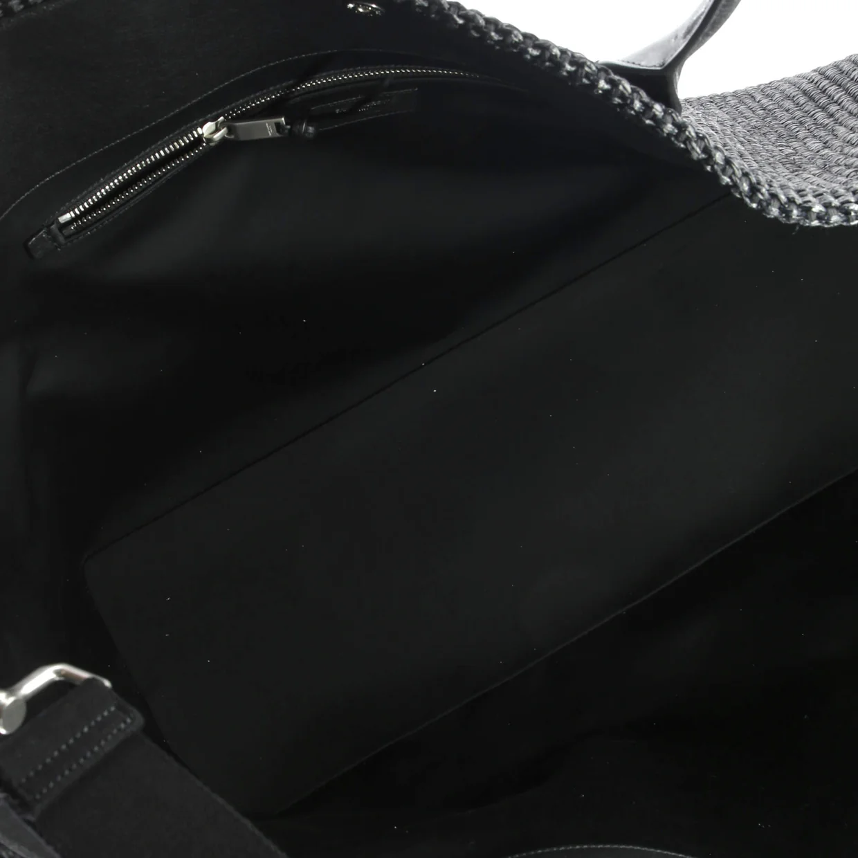 Rive Gauche Shopper Tote Raffia Large - Deep Luxury