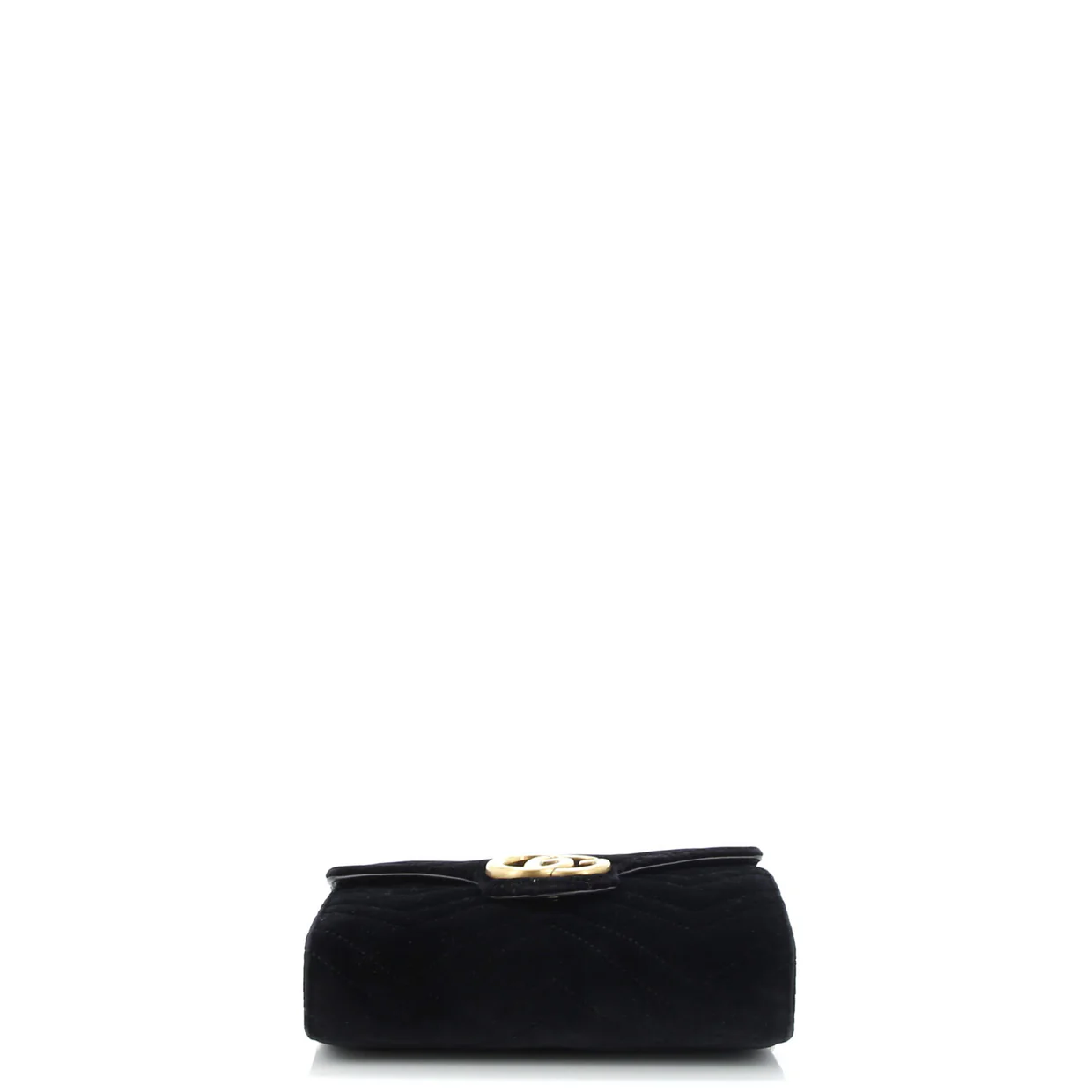 GG Marmont Chain Wallet Matelasse Velvet Mini - Deep Luxury
