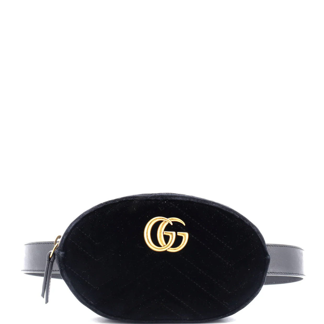 GG Marmont Belt Bag Matelasse Velvet - Deep Luxury