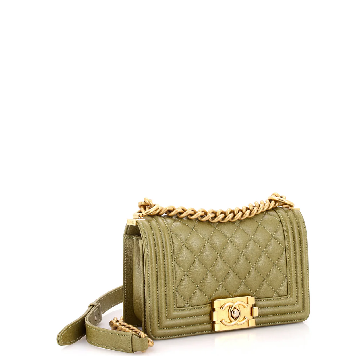 Boy Flap Bag Quilted Caviar Small - Deep Luxury