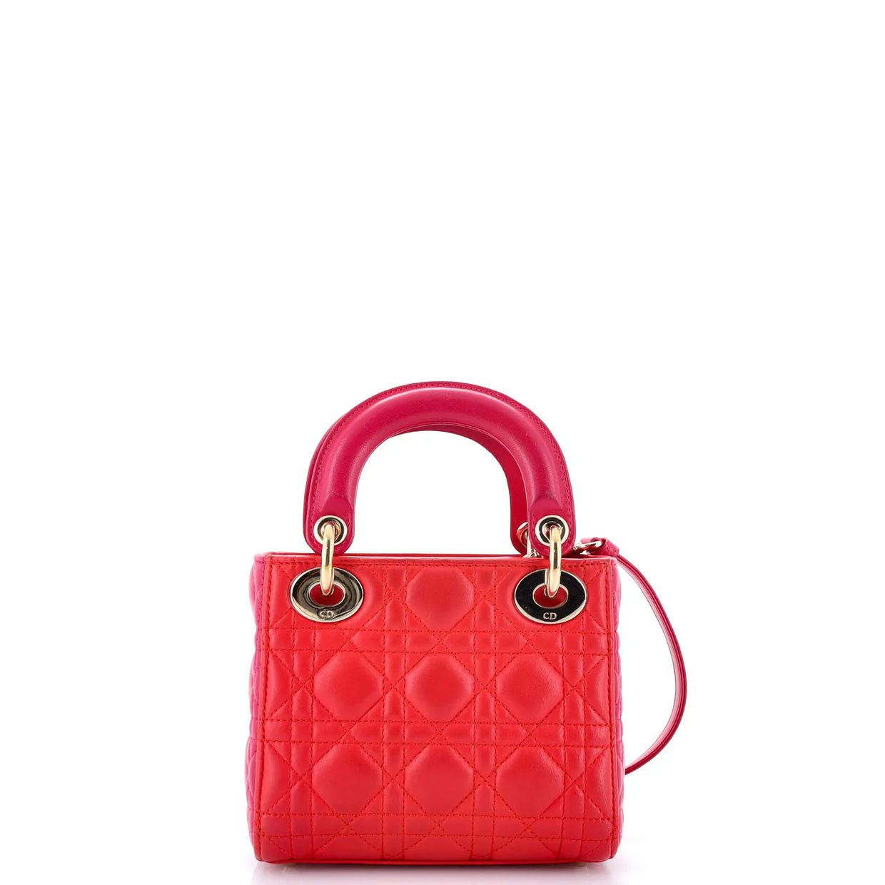 Lady Dior Bag Cannage Quilt Lambskin Mini - Deep Luxury