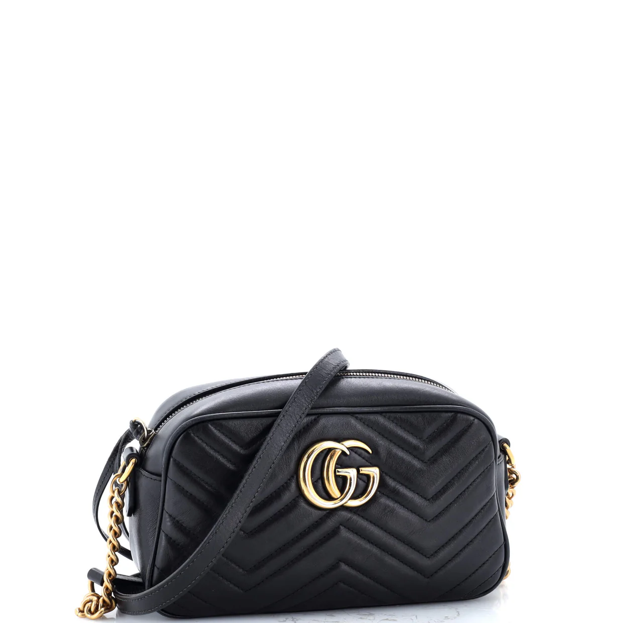 GG Marmont Shoulder Bag Matelasse Leather Small - Deep Luxury