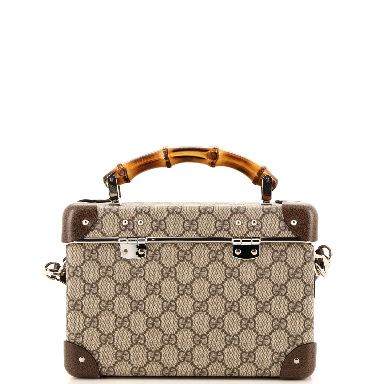 Bamboo Globe-Trotter Vanity Case GG Coated Canvas - Deep Luxury