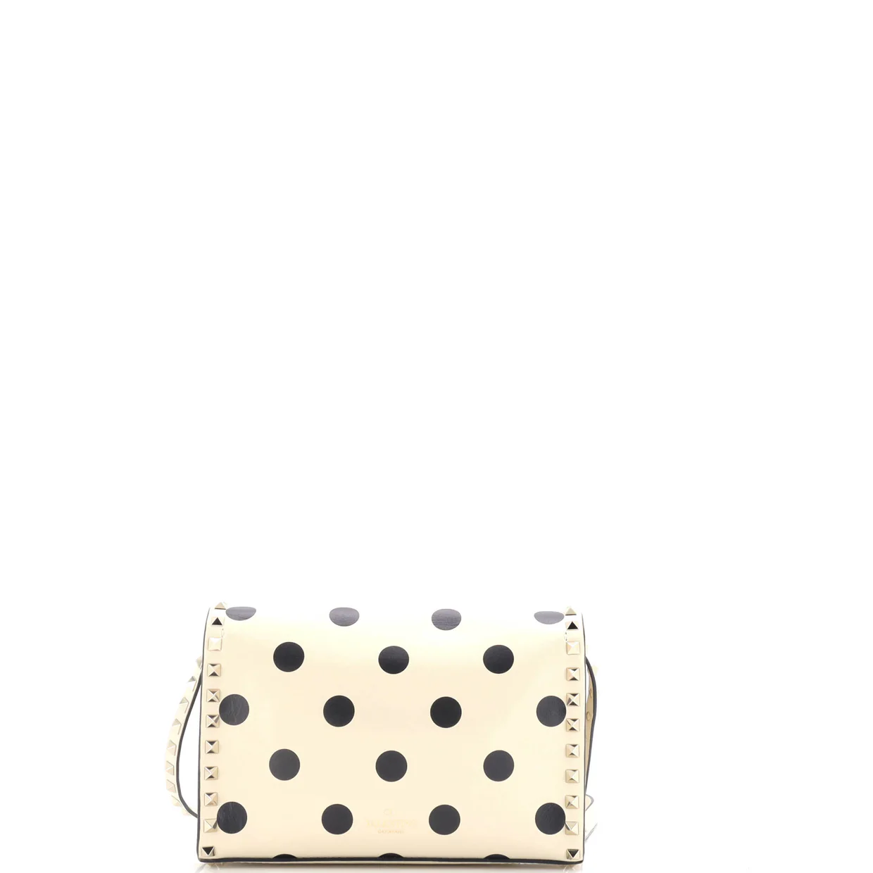 Rockstud Flip Lock Flap Bag Printed Leather Medium - Deep Luxury