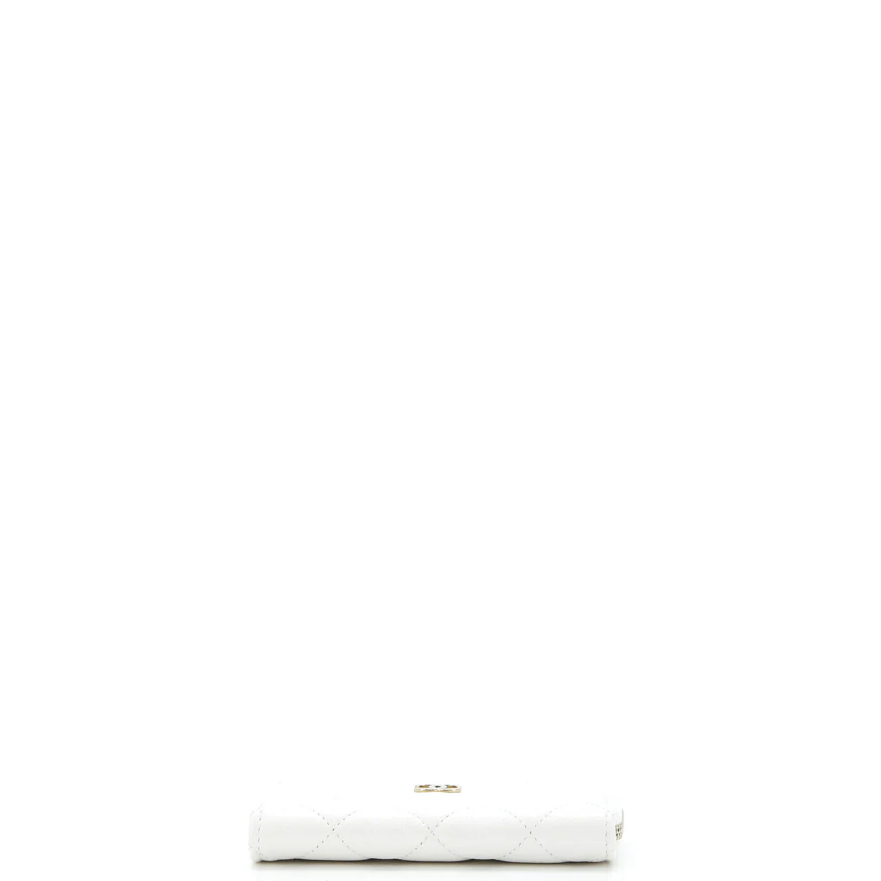 Zipped Key Holder Quilted Caviar - Deep Luxury