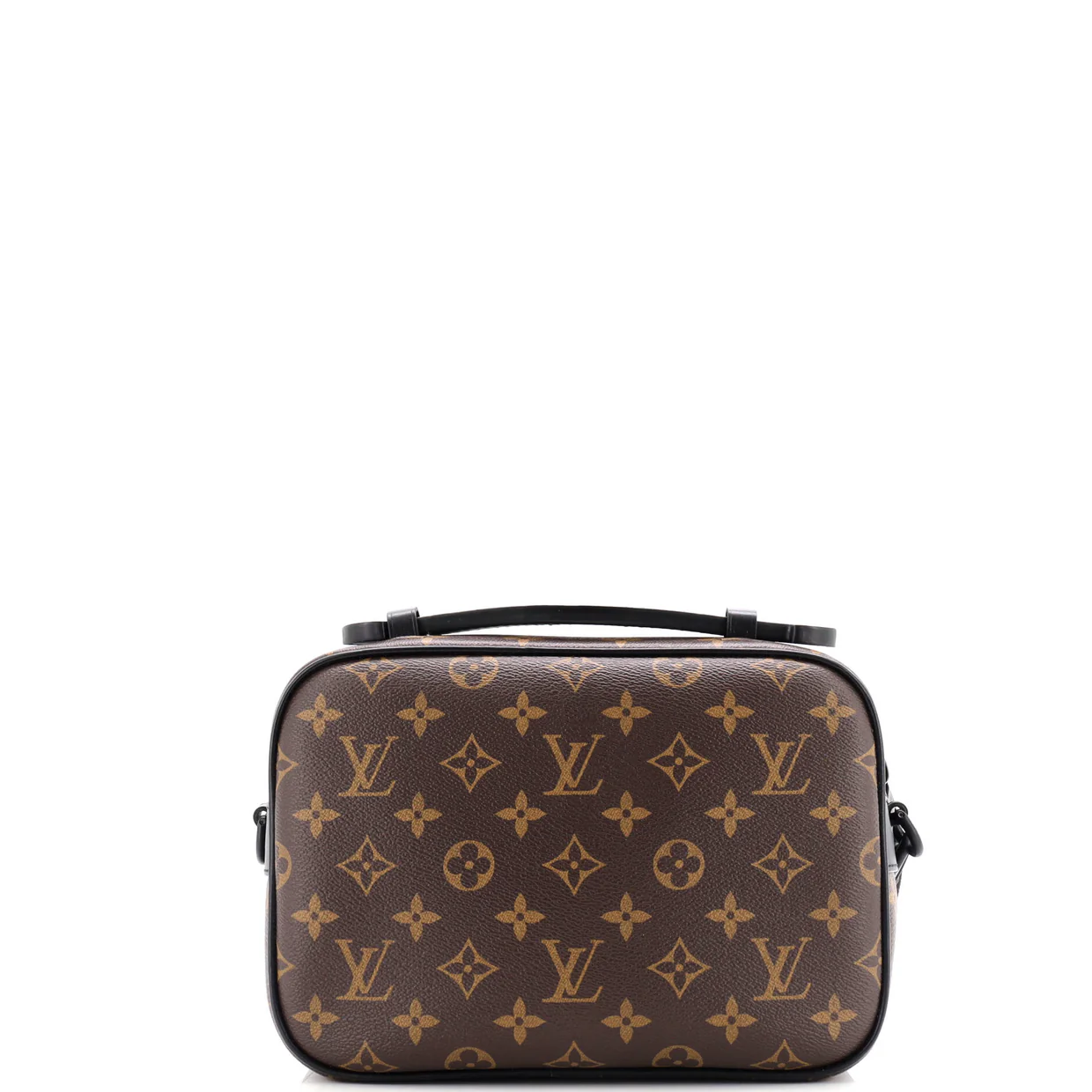 S Lock Messenger Bag Macassar Monogram Canvas - Deep Luxury
