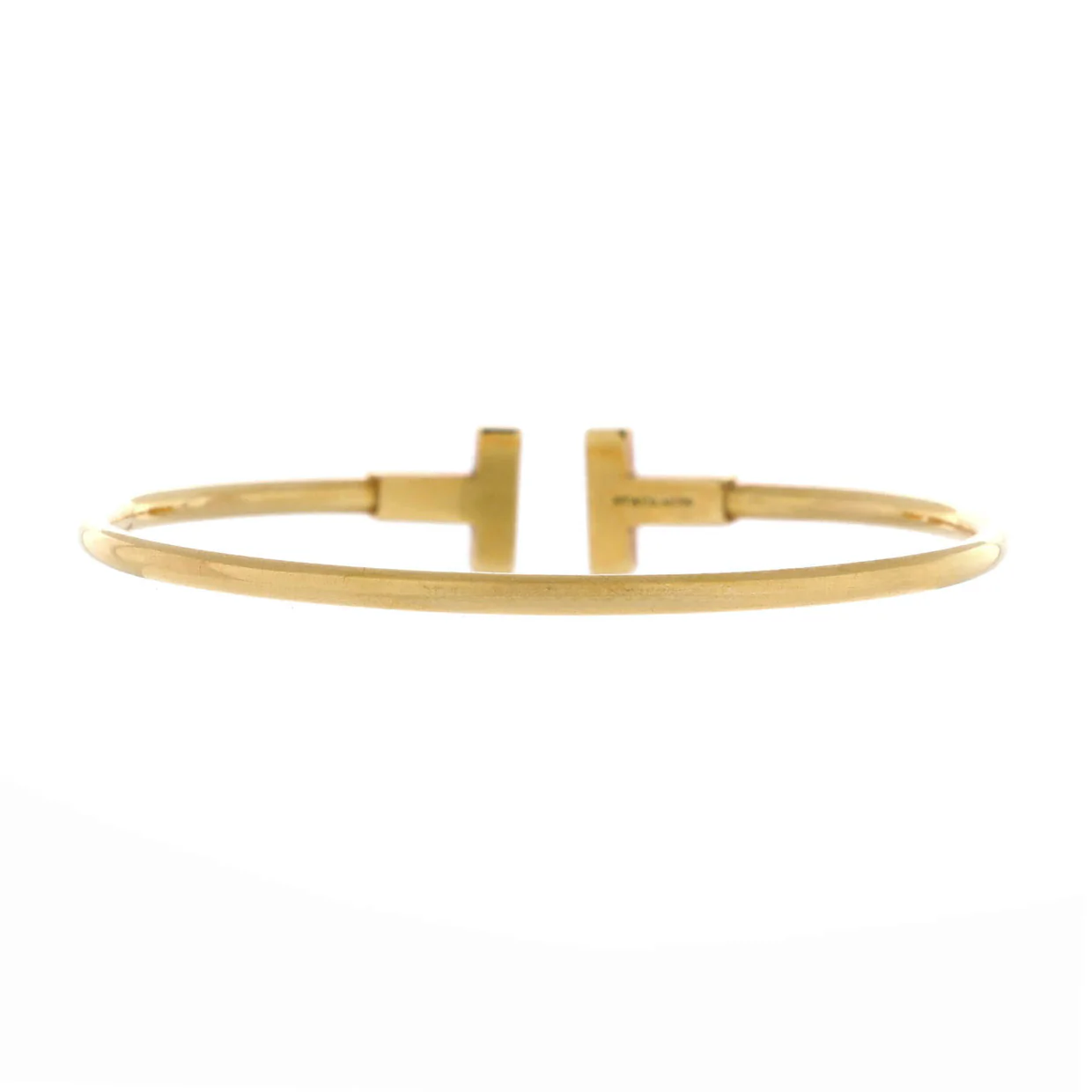 T Wire Bracelet 18K Yellow Gold Narrow - Deep Luxury