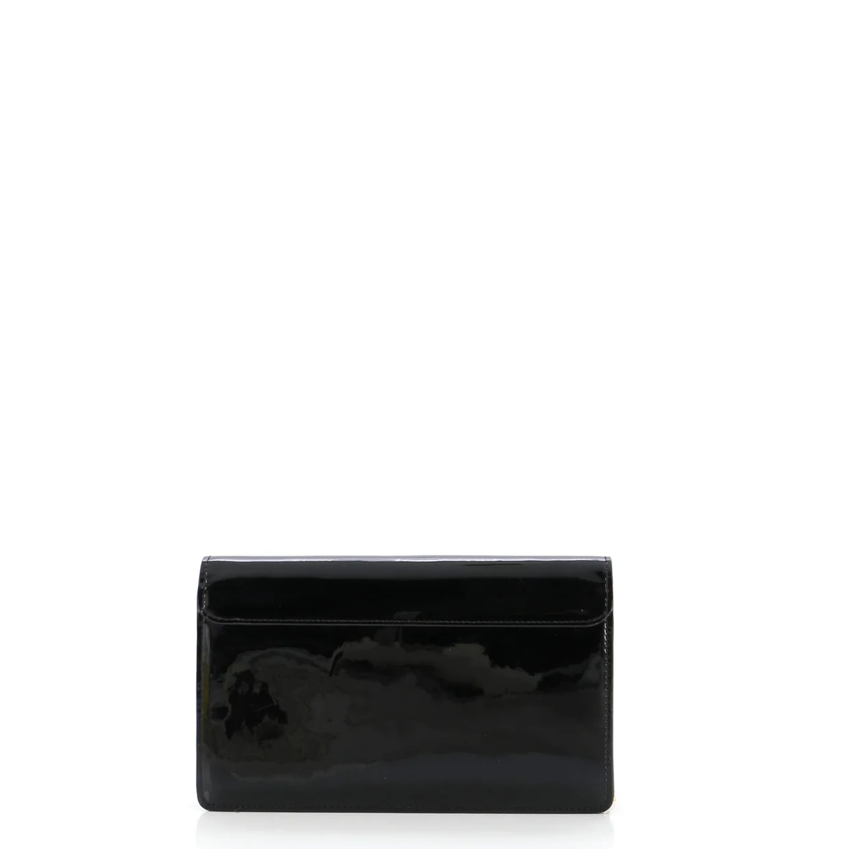 Cherrywood Chain Wallet Vernis with Monogram Canvas - Deep Luxury