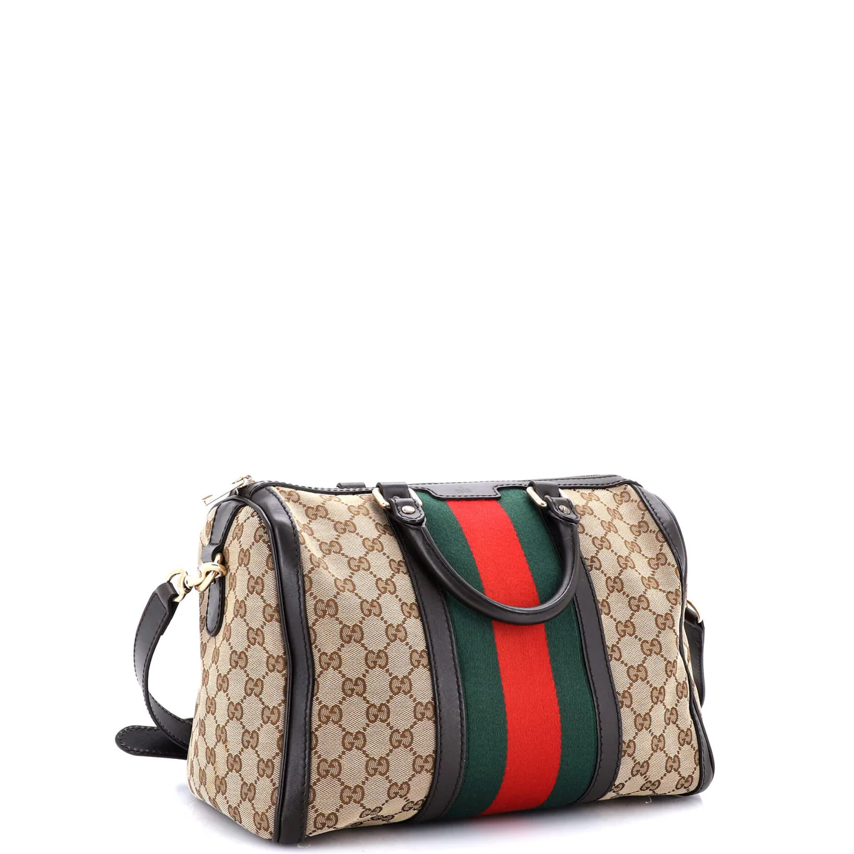 Vintage Web Boston Bag GG Canvas Medium - Deep Luxury