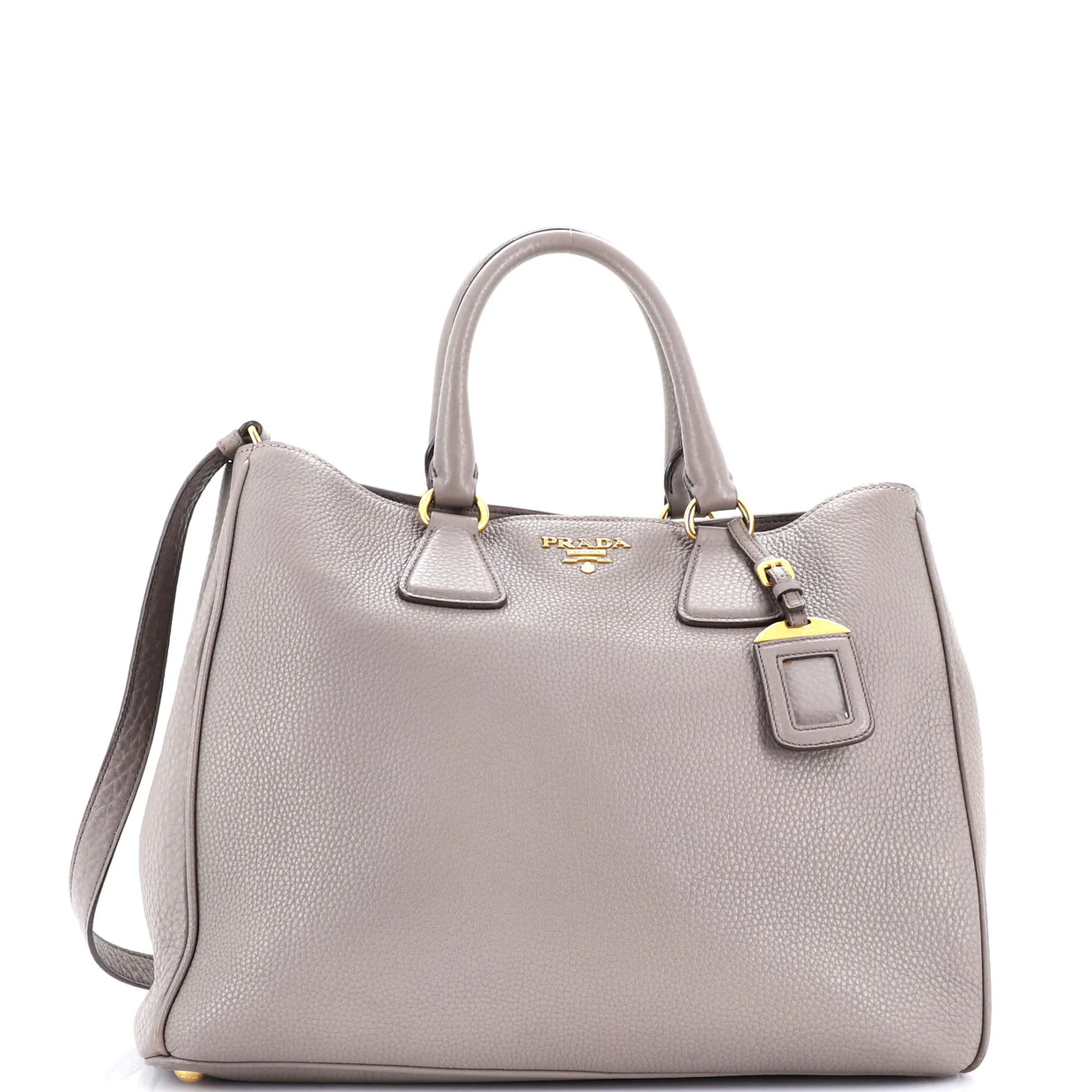 Convertible Shopper Tote Vitello Daino Large - Deep Luxury