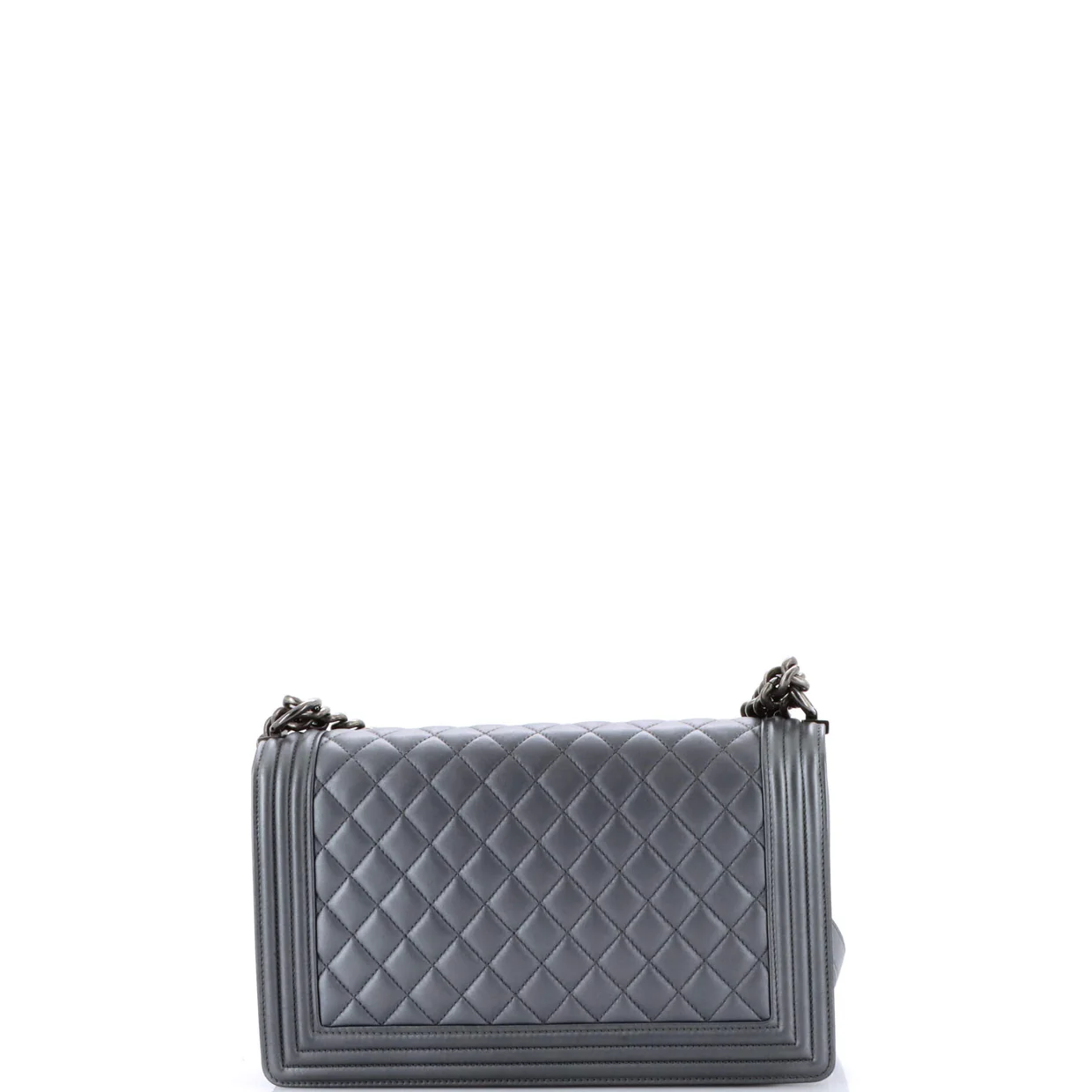 Boy Flap Bag Quilted Metallic Calfskin New Medium - Deep Luxury