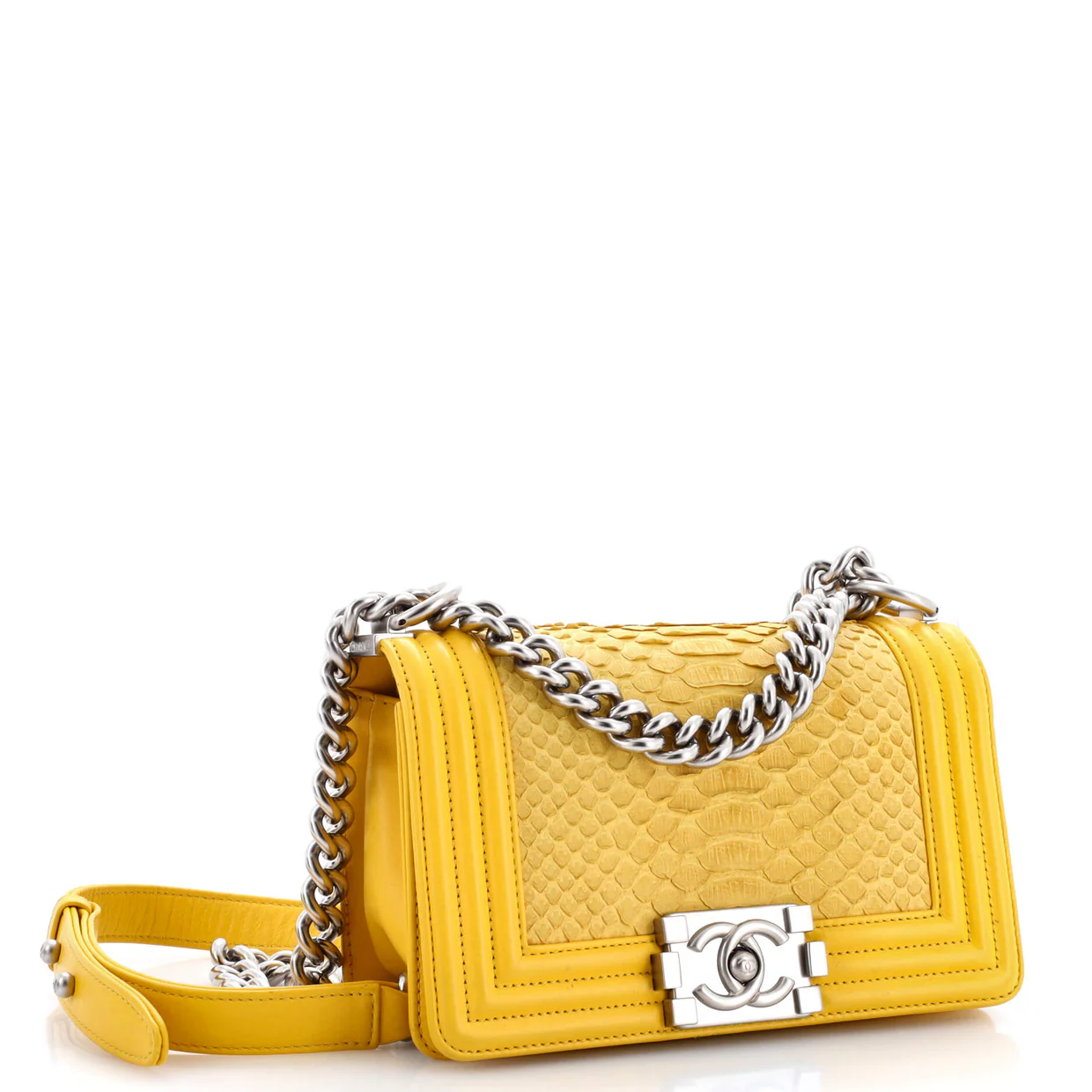 Boy Flap Bag Python Old Medium - Deep Luxury