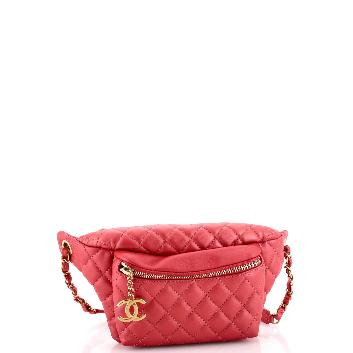 Front Pocket Waist Bag Quilted Calfskin - Deep Luxury