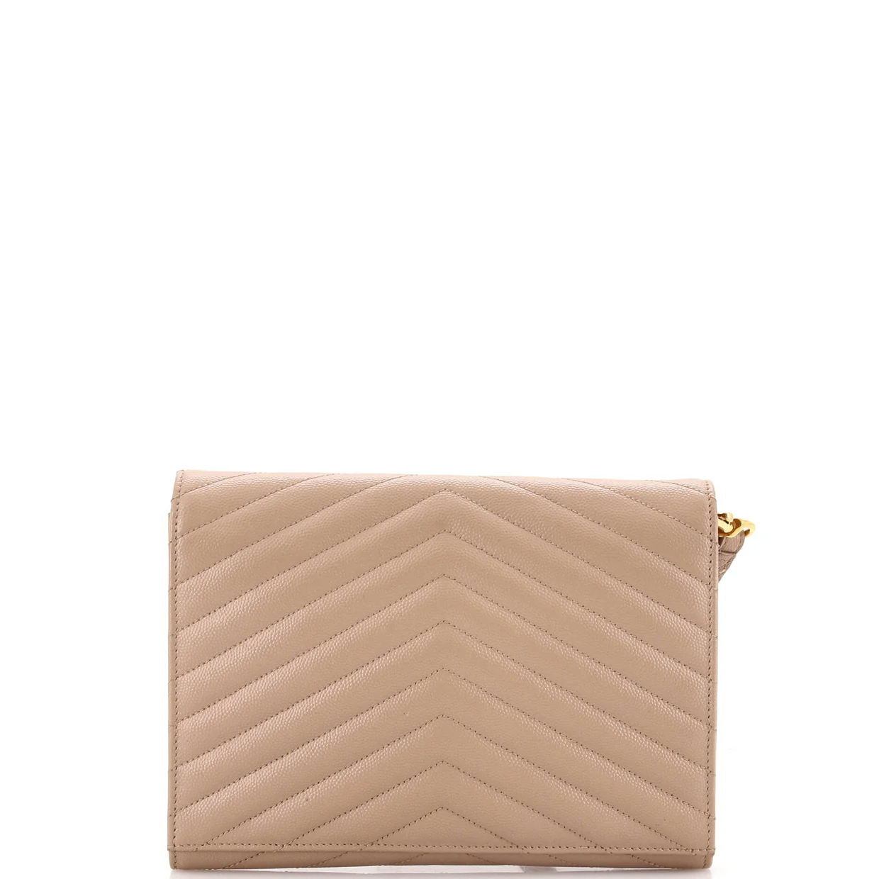 Classic Monogram Envelope Wristlet Clutch Matelasse Chevron Leather - Deep Luxury