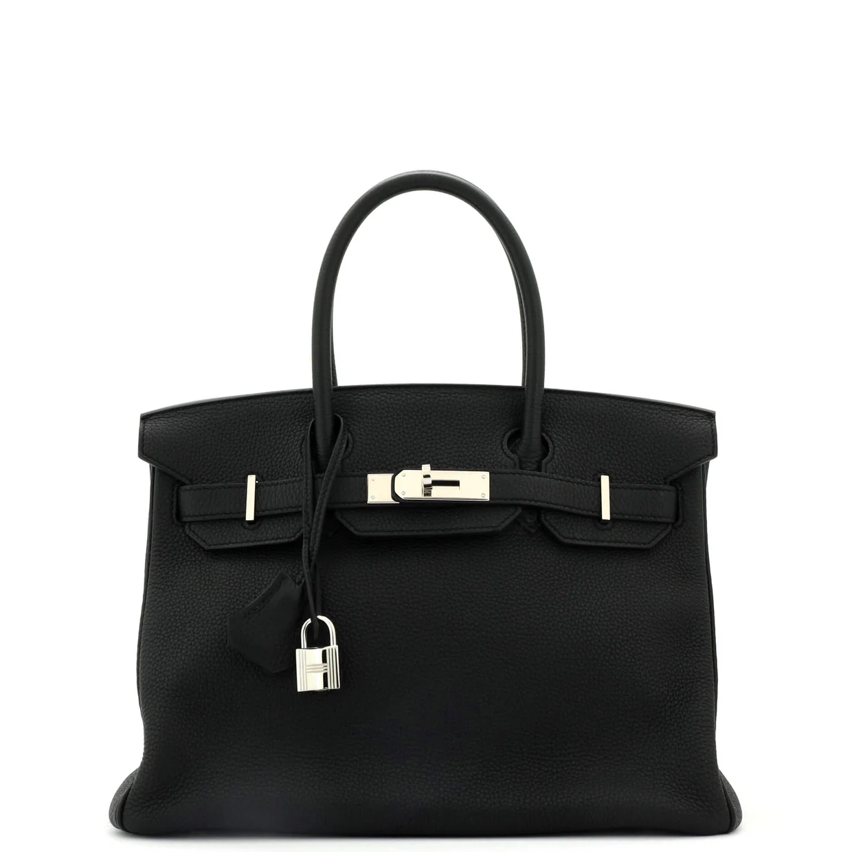 Birkin Handbag Noir Togo with Palladium Hardware 30 - Deep Luxury