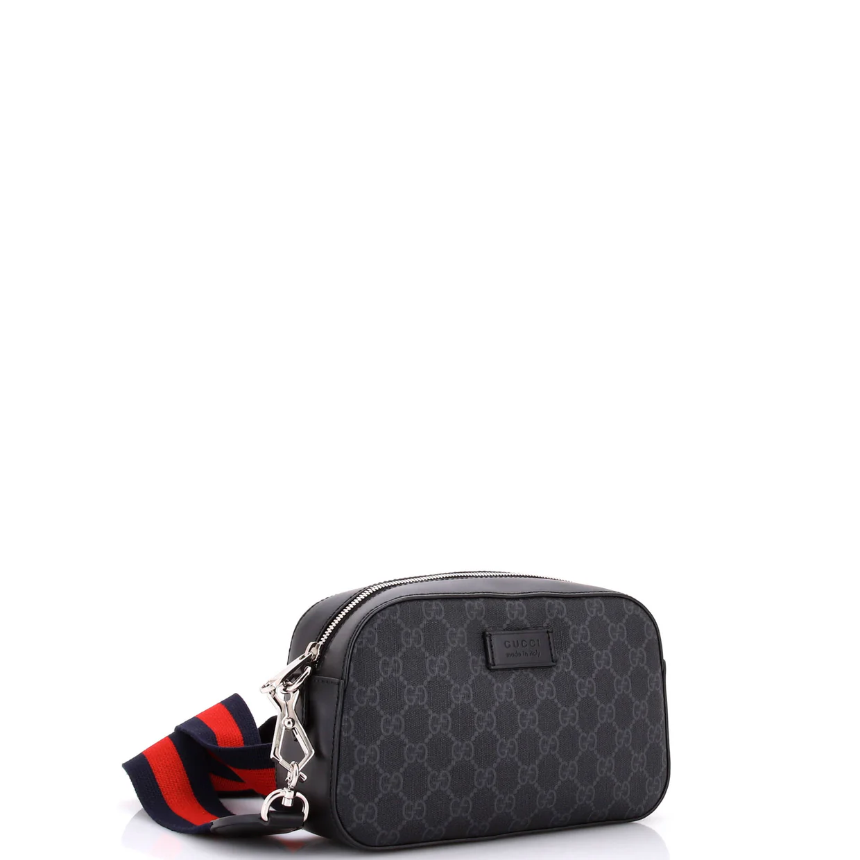Web Camera Shoulder Bag GG Coated Canvas Small - Deep Luxury