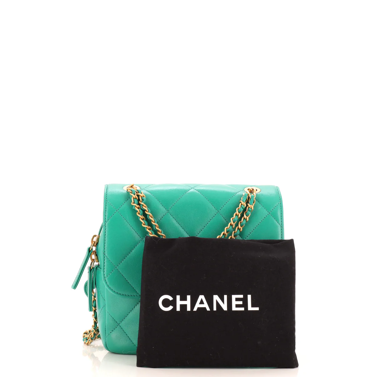 Chain Melody Flap Backpack Quilted Lambskin Small - Deep Luxury