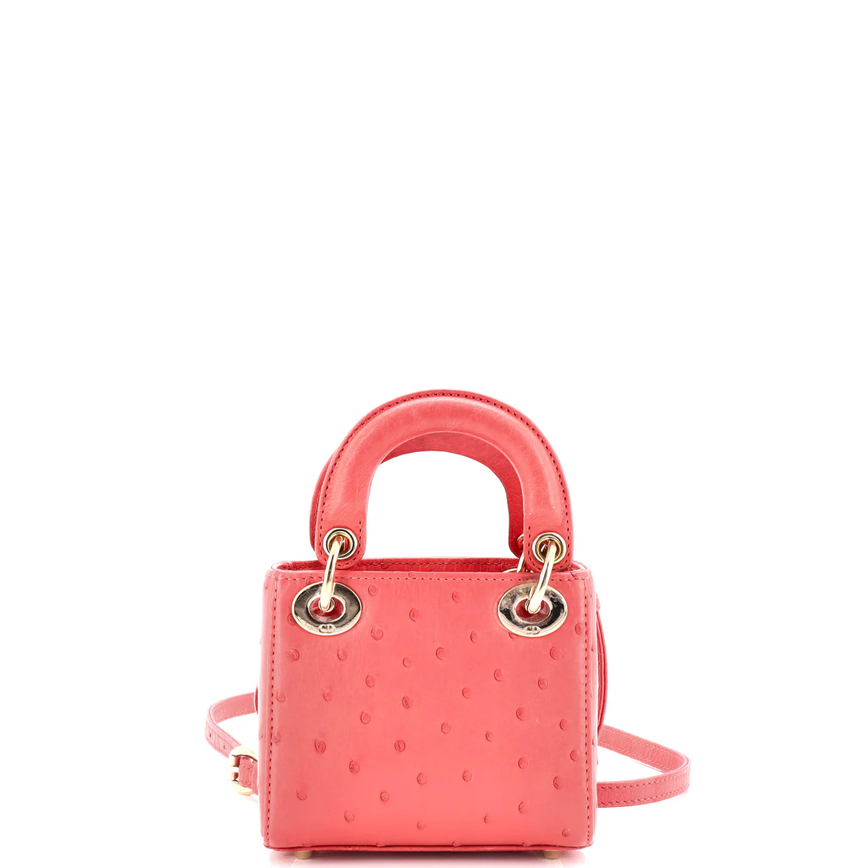 Lady Dior Bag Ostrich Micro - Deep Luxury