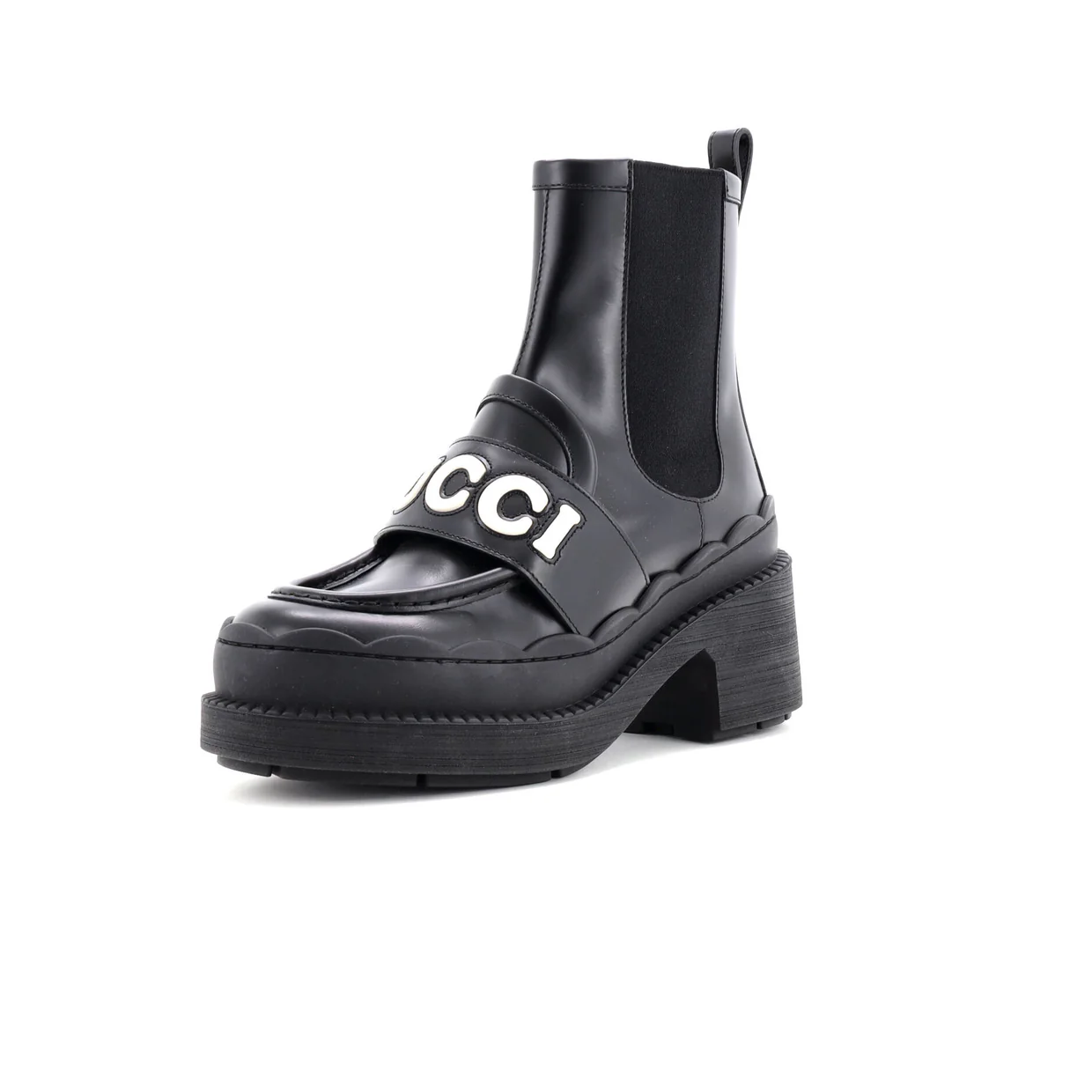 Women's Ornella Logo Ankle Boots Leather - Deep Luxury