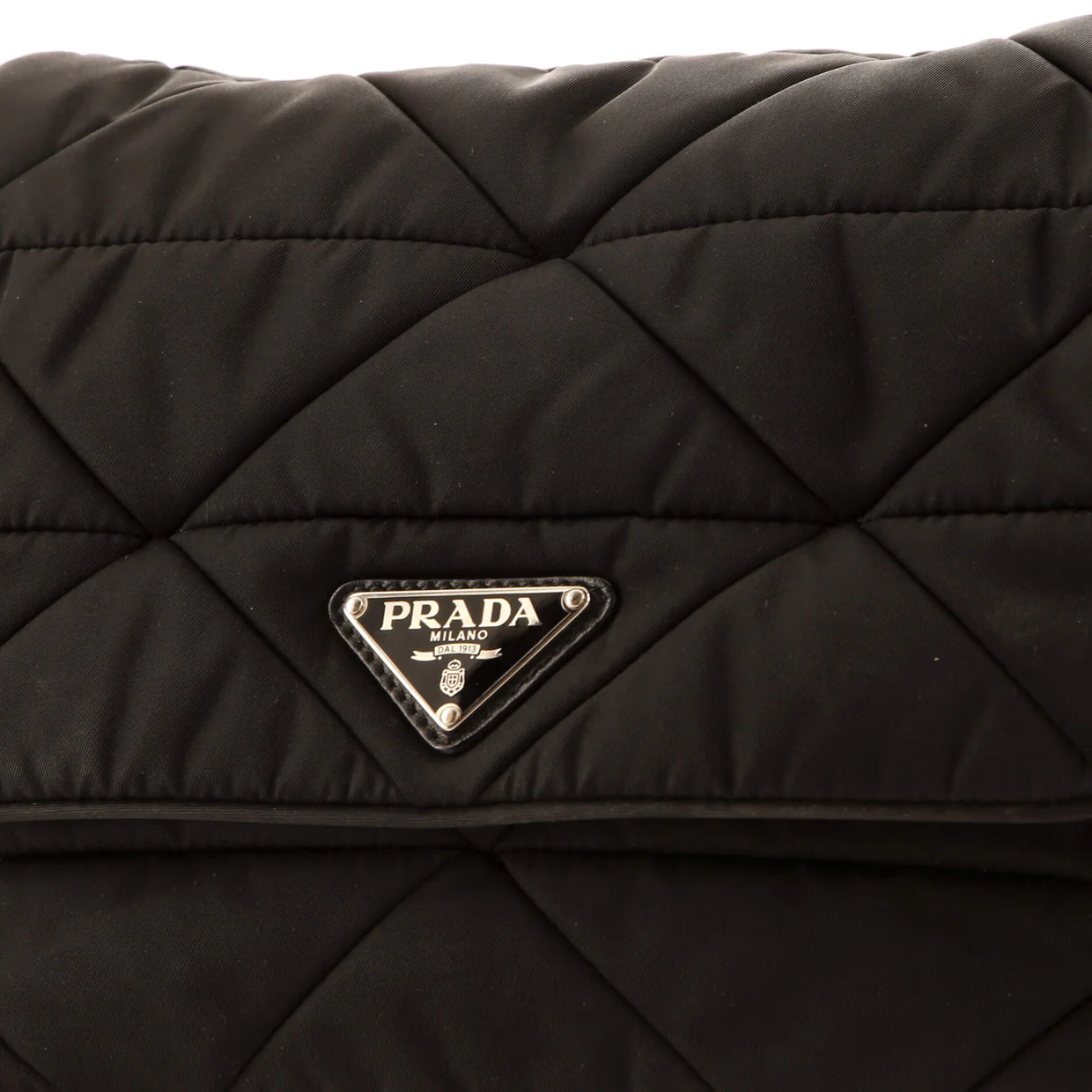 Padded Flap Shoulder Bag Quilted Tessuto - Deep Luxury