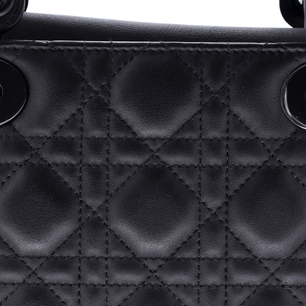 Ultra Matte Lady Dior Bag Cannage Quilt Calfskin Medium - Deep Luxury