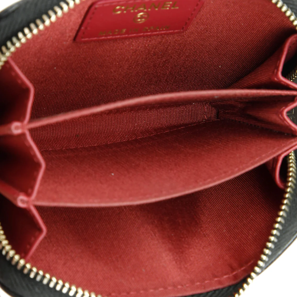 19 Zip Coin Purse Quilted Leather - Deep Luxury