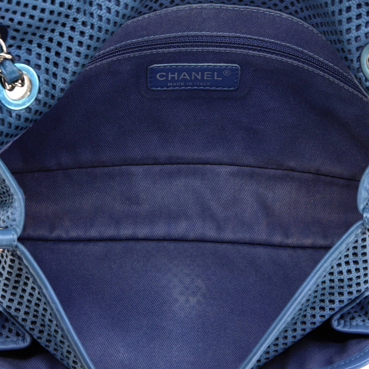 Up In The Air Flap Bag Perforated Leather Medium - Deep Luxury