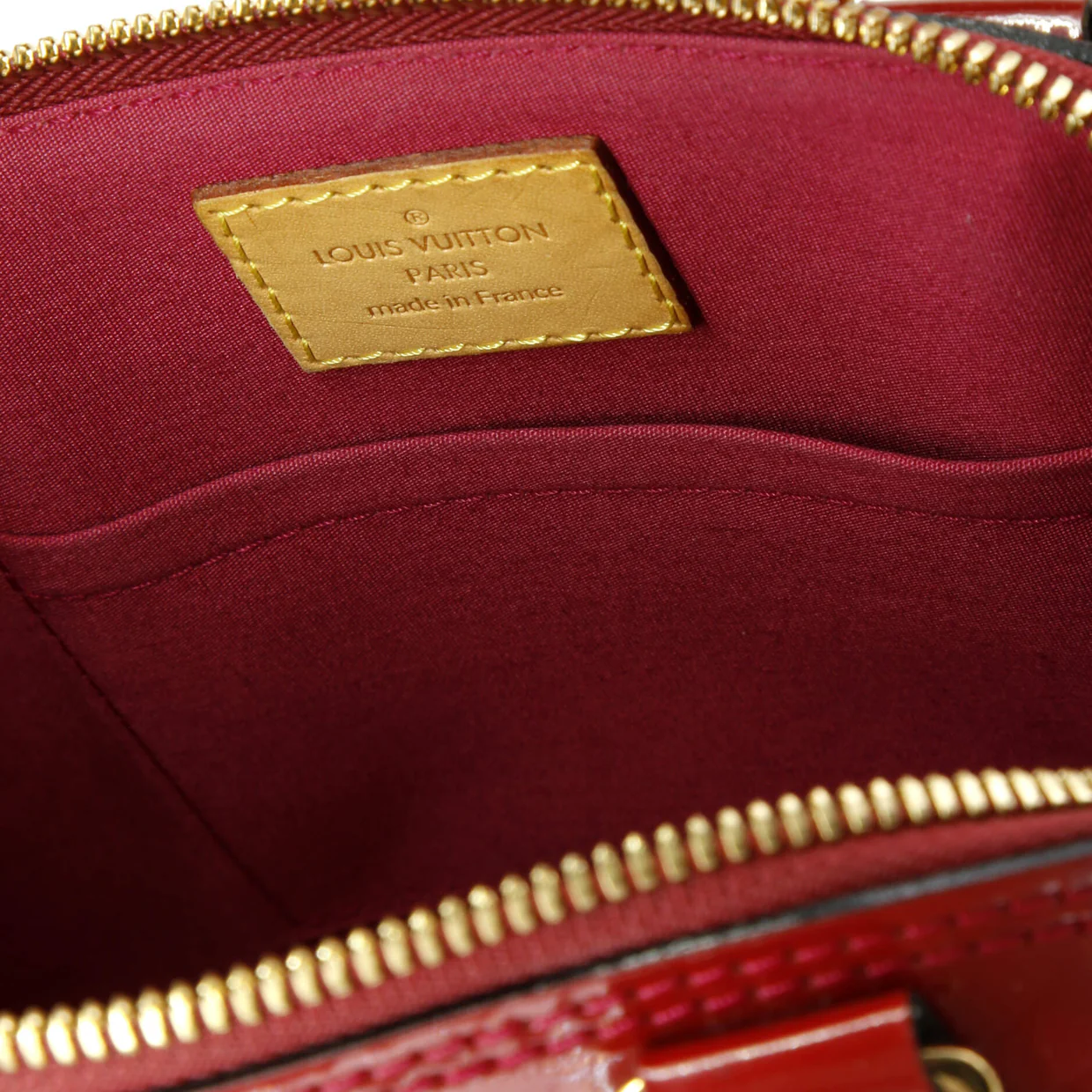 Alma Handbag Monogram Vernis BB - Deep Luxury