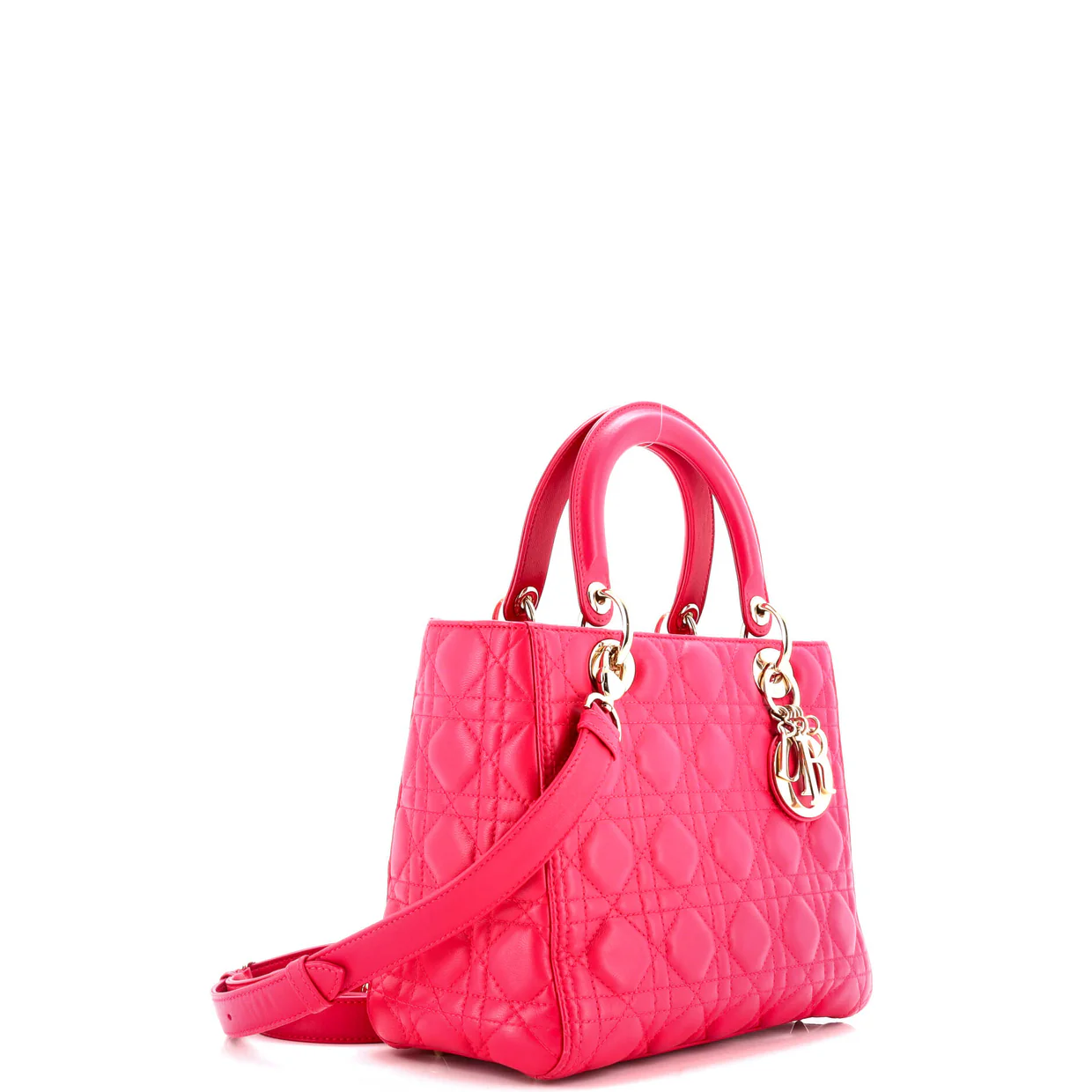 Lady Dior Bag Cannage Quilt Lambskin Medium - Deep Luxury