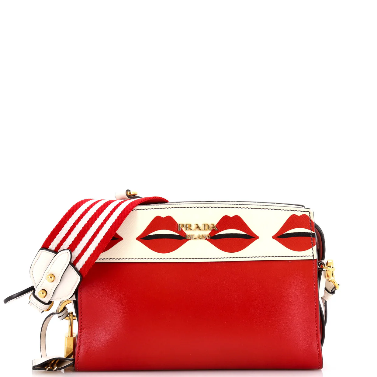Esplanade Crossbody Bag Printed Saffiano and City Calf Small - Deep Luxury