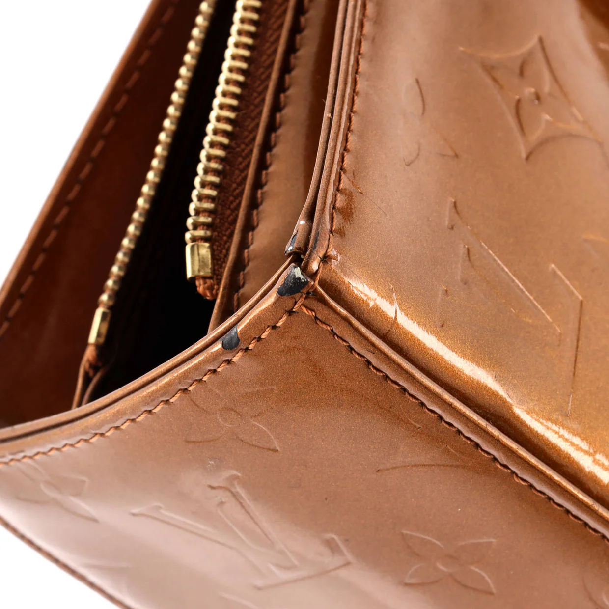 Columbus Handbag Monogram Vernis - Deep Luxury