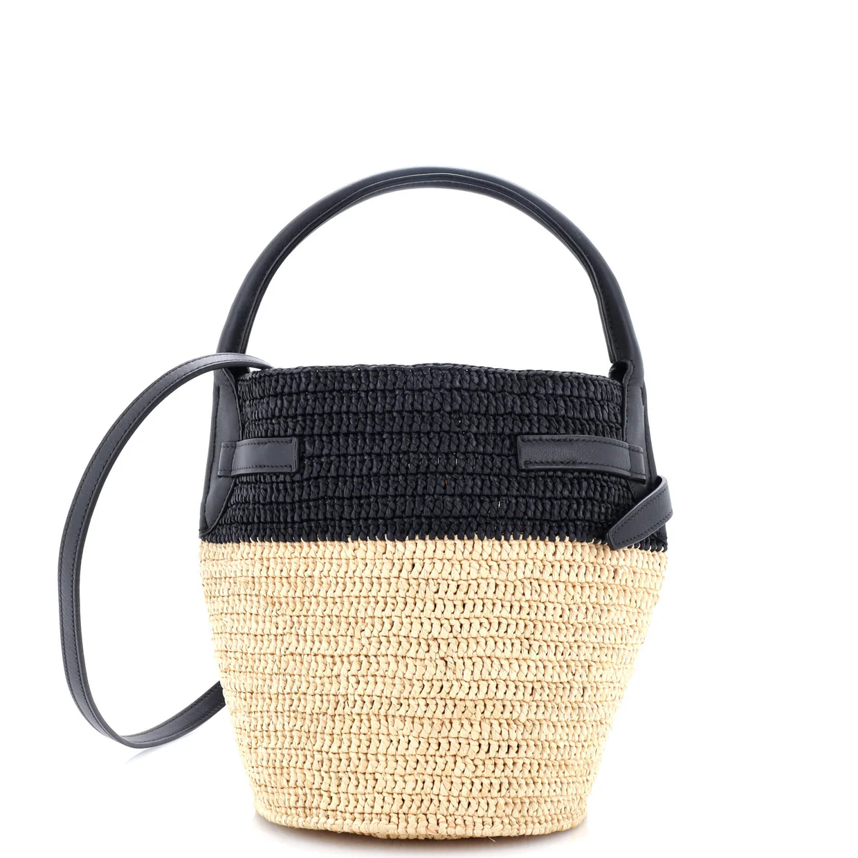 Big Bag Bucket Woven Raffia Nano - Deep Luxury