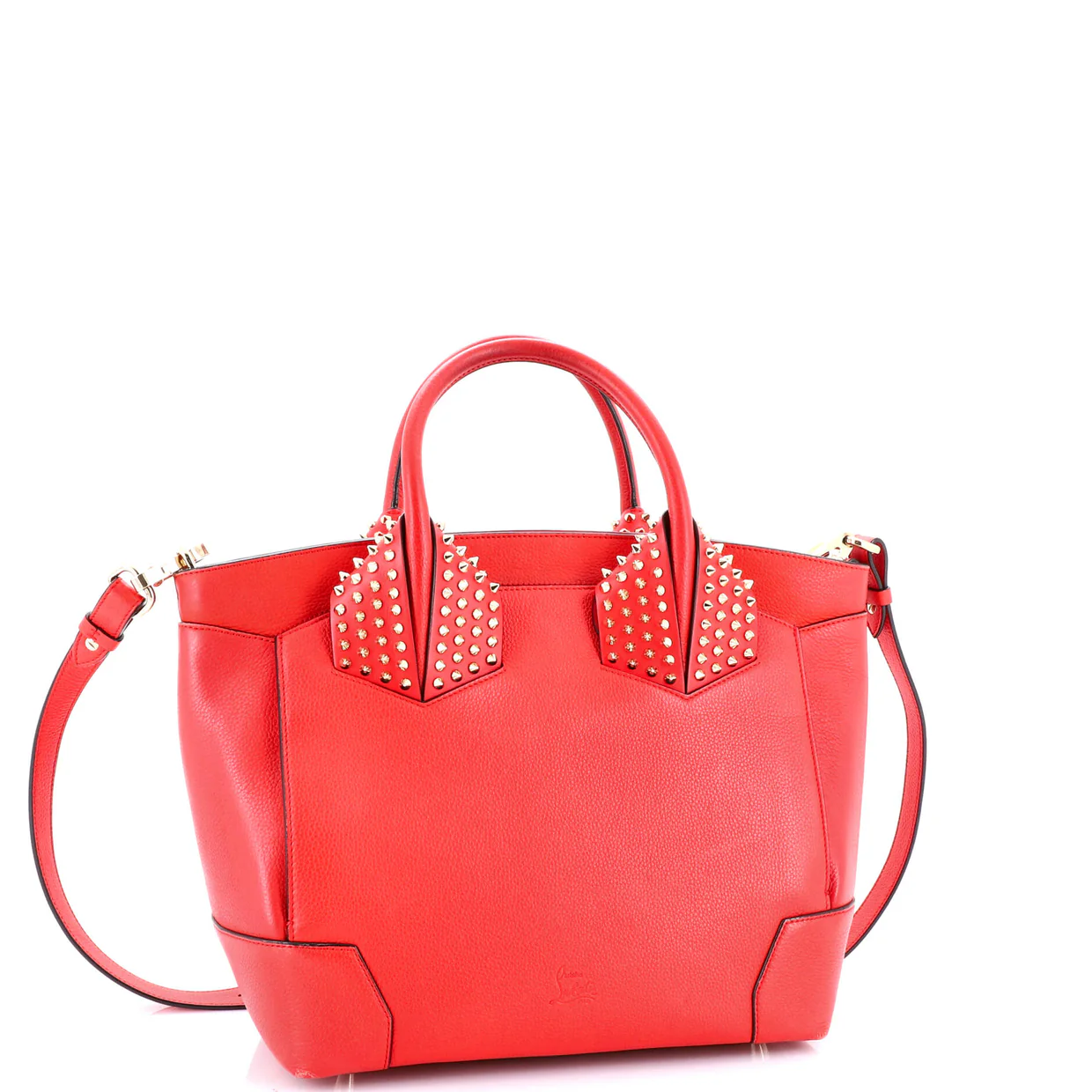 Eloise Satchel Spiked Leather Large - Deep Luxury