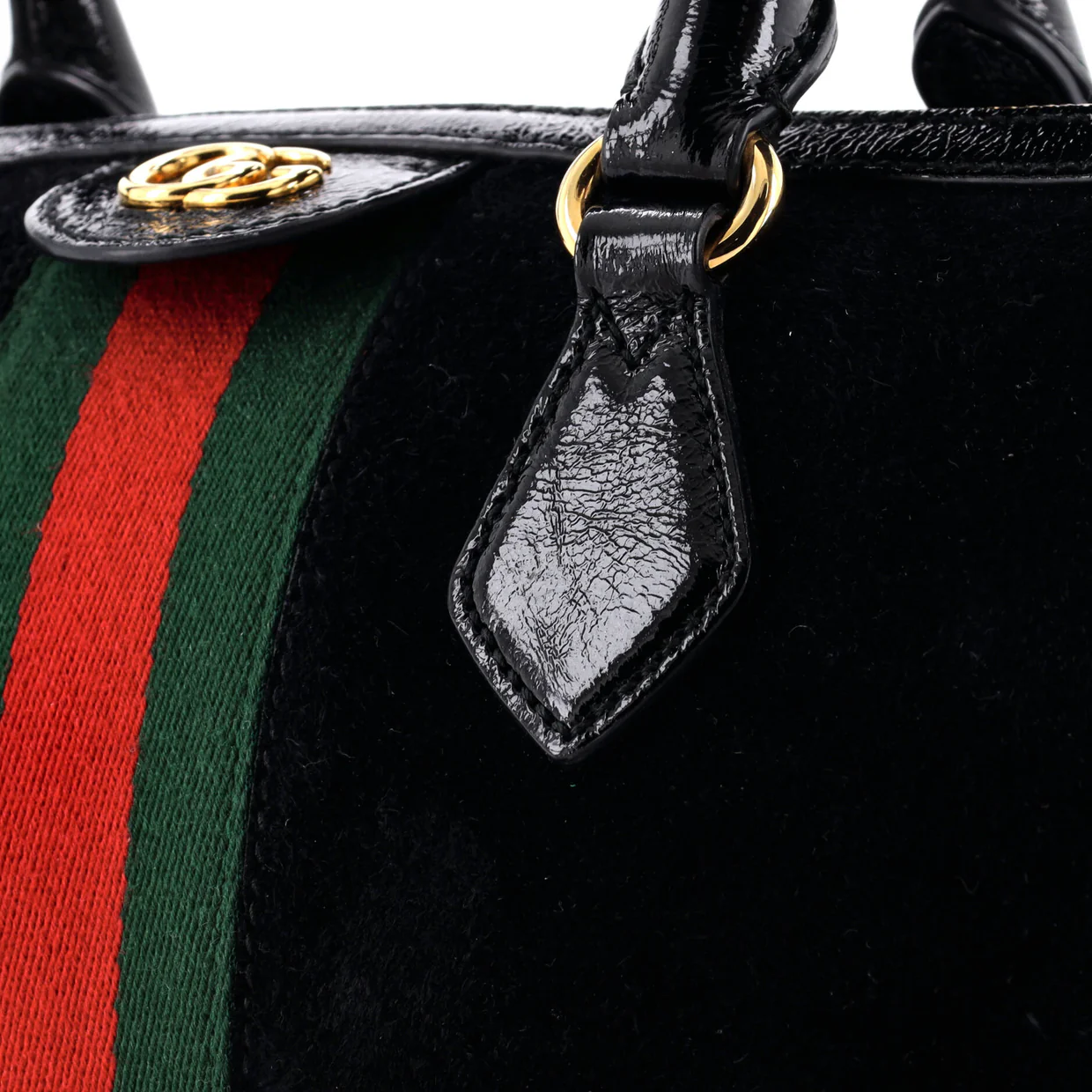 Ophidia Boston Bag Suede Medium - Deep Luxury