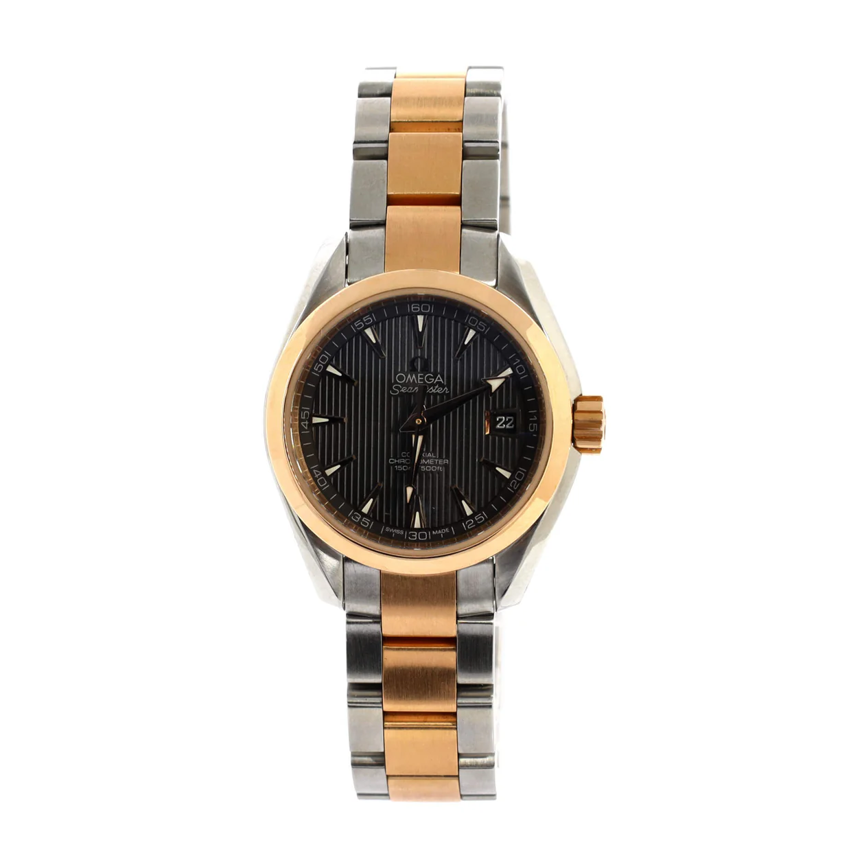 Seamaster Aqua Terra 150M Co-Axial Chronometer Automatic Watch Stainless Steel and Rose Gold 30 - Deep Luxury