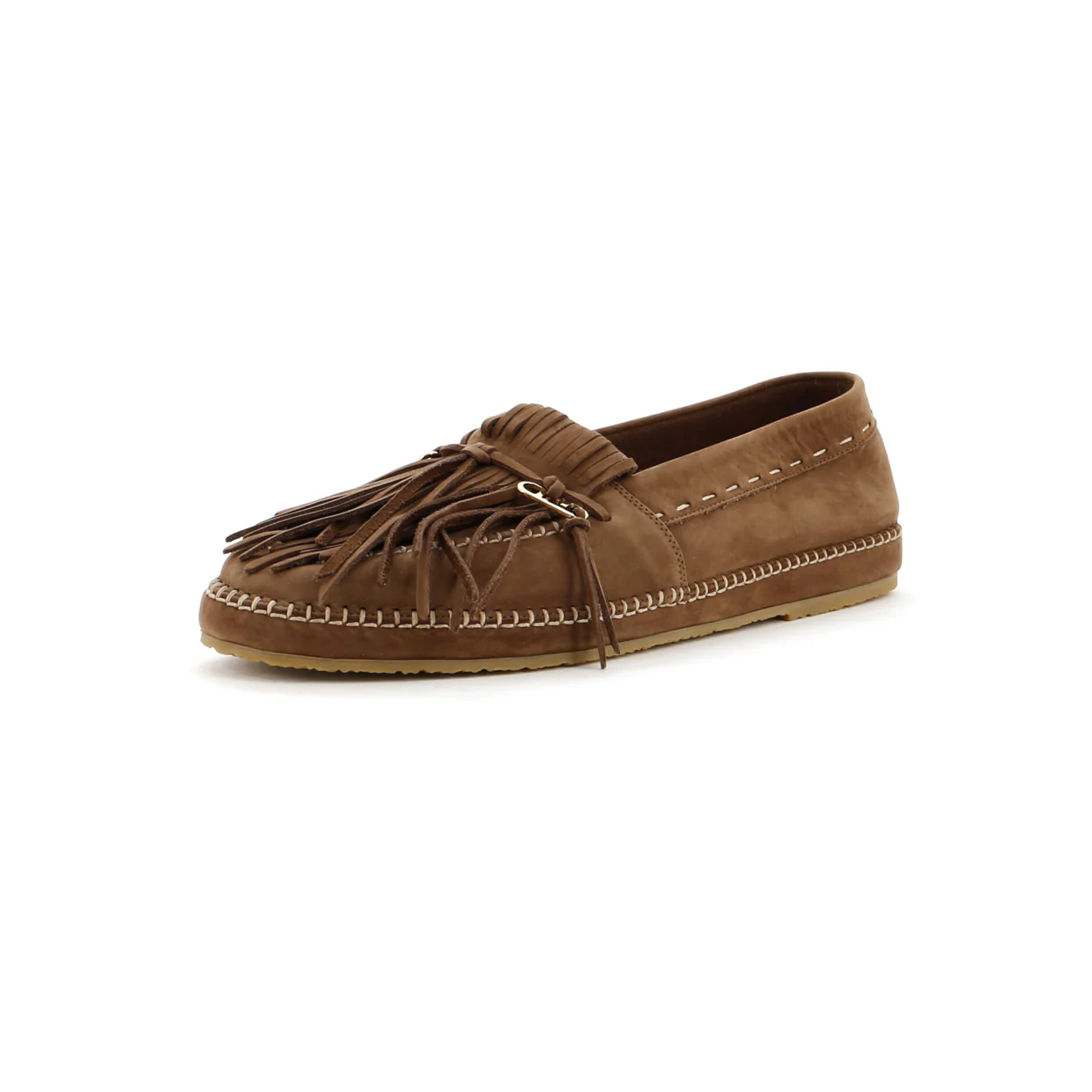 Men's O'Lock Fringe Loafers Suede - Deep Luxury